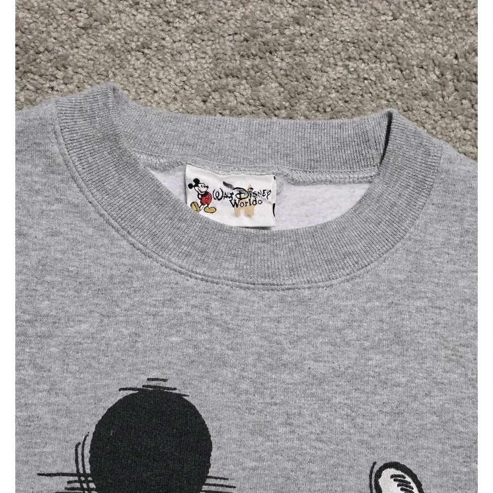 Vintage‎ Walt Disney World Mickey Mouse Crew Neck Sweatshirt Mens Large 90s